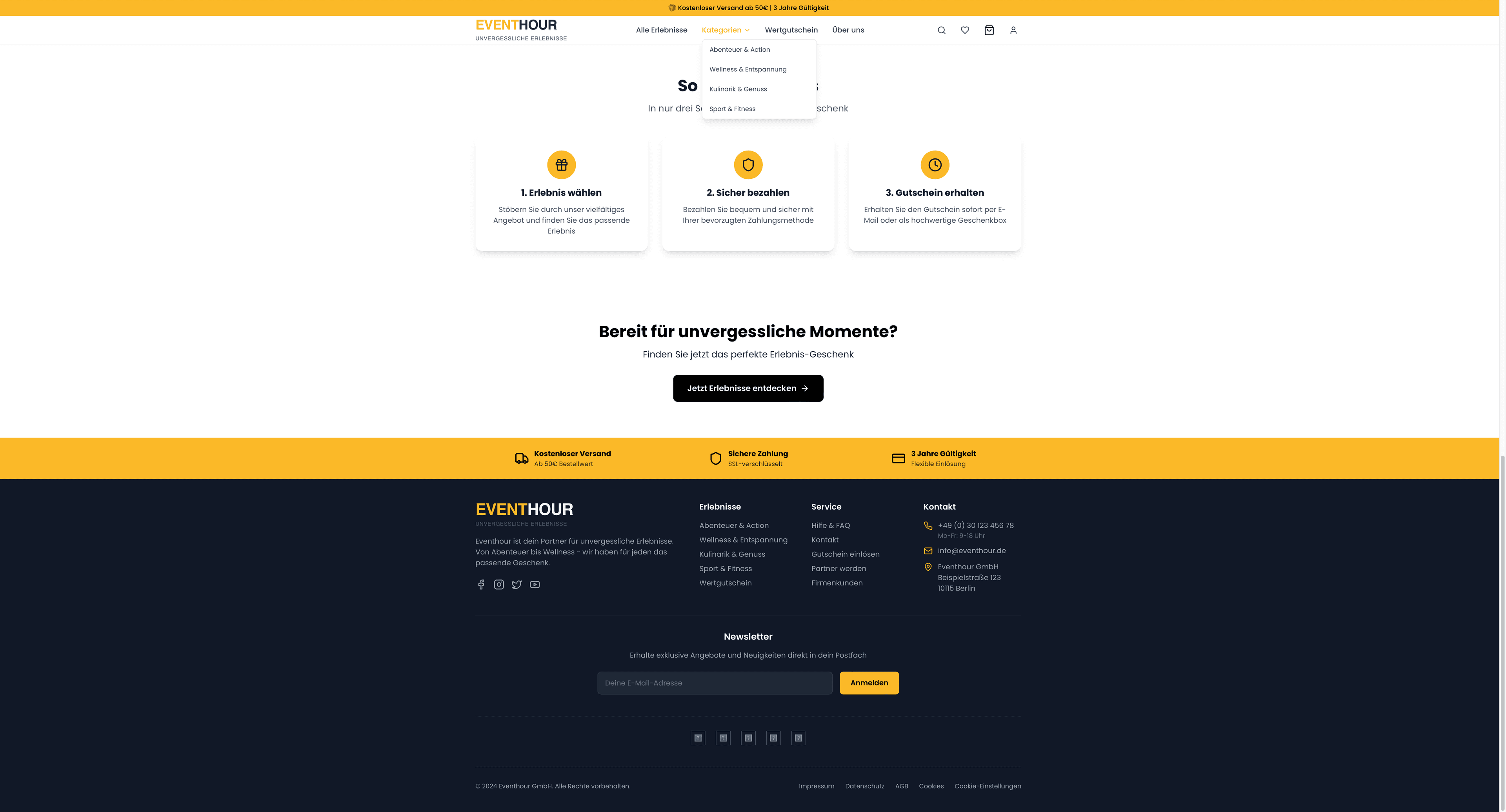 EventHour - Erlebnisportal - Screenshot 2